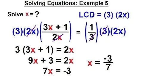 ALGEBRA & PRE-ALGEBRA REVIEW: Ch 2 Review (49 of 54) Find x=? (Solving Equations: 5)