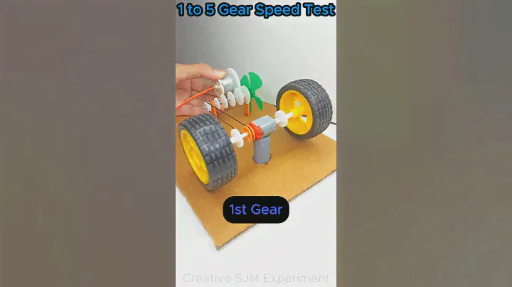 1 to 5 Gear Transmission • Dc Motor | #dcmotor #tech #youtubeshorts #motor #dcmotorproject