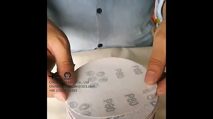 Hook and Loop Aluminum Oxide Sanding Discs125mm5-Inch 8-Hole Round Sandpaper for Furniture Polishing