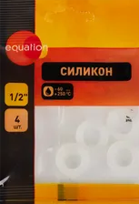 Прокладка Equation 1/2"силикон 4 шт.