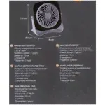 Equation Вентилятор настольный двухскоростной YEA USB 3 Вт D10 см цвет черный, пластиковый/мини вентилятор USB/